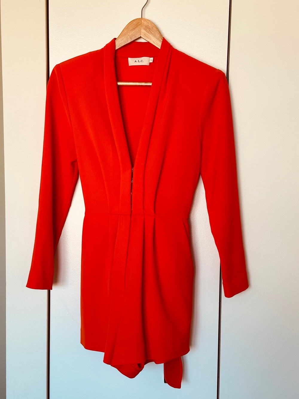ALC Vermillion Red V-neck Rompers - US Size 0